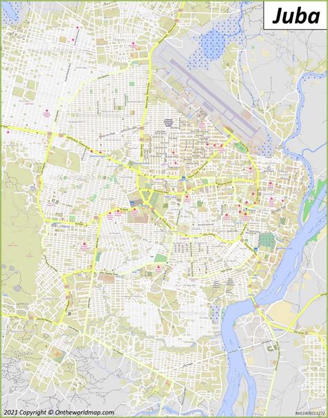 Juba Map | South Sudan | Detailed Maps of Juba