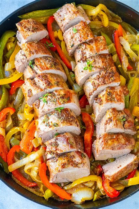 Pork Tenderloin with Peppers Recipe