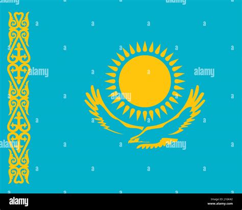 Kazakhstan Flag High Resolution Stock Photography and Images - Alamy