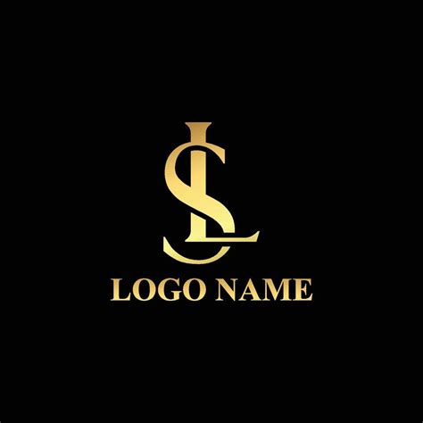 Vector premium monogram letter SL logo design 20146067 Vector Art at ...