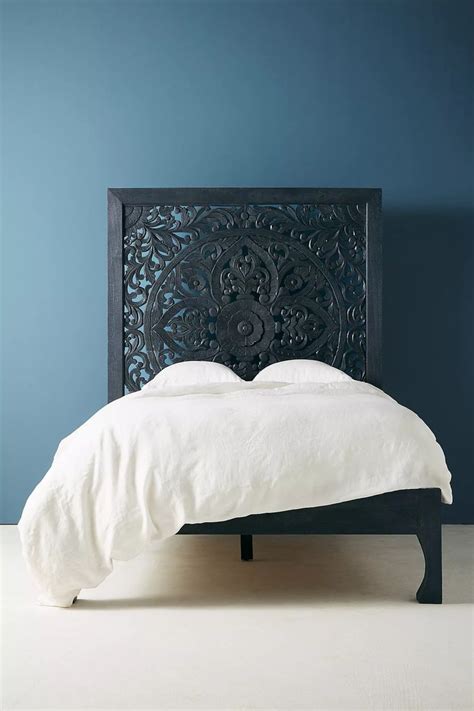 Handcarved Lombok Bed | Anthropologie | Furniture, Headboards for beds ...