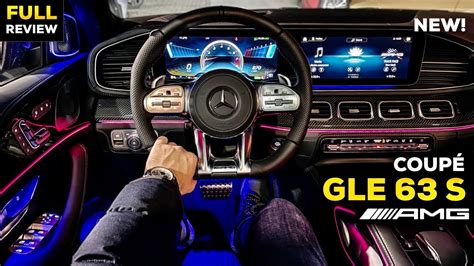 NEW MERCEDES GLE 63 S AMG Coupe V8 NEW FULL NIGHT AMBIENT Review ...