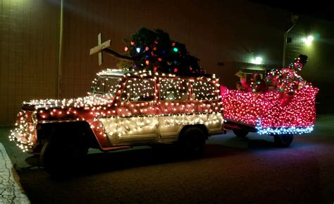 Willys jeep wagon lighted parade fortuna california | Willys wagon ...