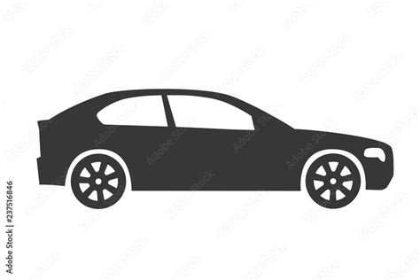 Car icon side view vector illustration concept Stock Vector | Adobe Stock