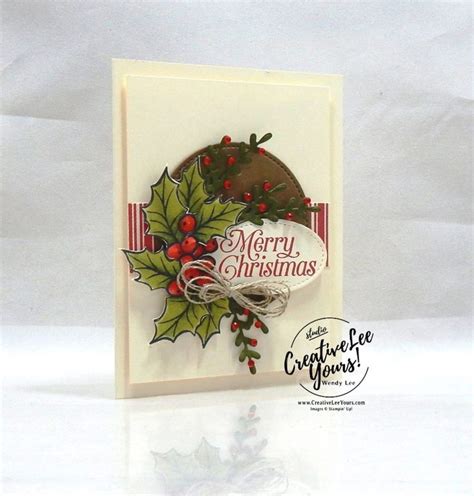 Christmas Holly (Printable Tutorial) | Christmas cards handmade ...