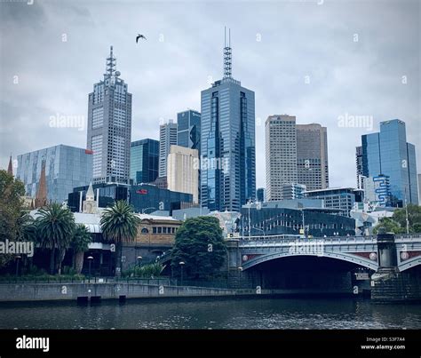 Melbourne city skyline Stock Photo - Alamy