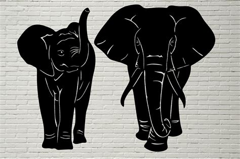 Elefant Silhouette Svg Safari Tier Svg Afrika Wild Leben - Etsy.de