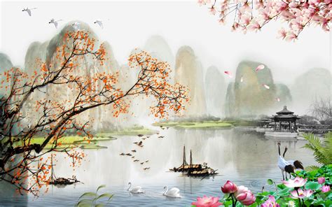 Chinese Landscape Painting Style, Chinese Style, Landscape Painting ...