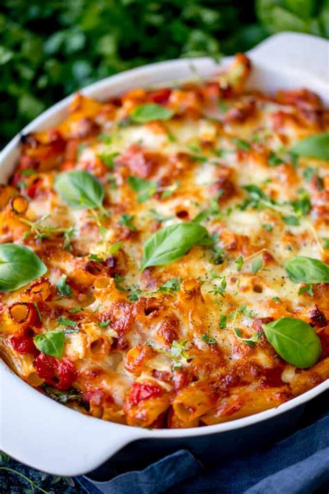 Sausage Pasta Bake with Chorizo and Brie - Nicky's Kitchen Sanctuary