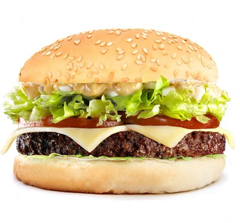 Premium Photo | Cheeseburger isolated on white background