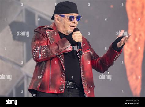 Milan, Italy. 24th May 2022. Italian singer Vasco Rossi during his live ...