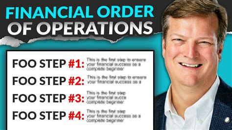 Brian Preston (Money Guy Show): Financial Order of Operations - YouTube