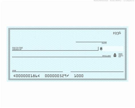 Chase Bank Check Template