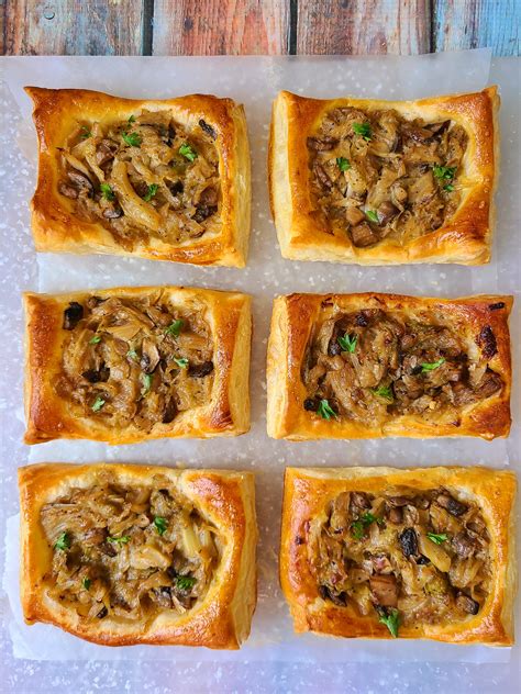 Savory Puff Pastry Tarts - Cooking My Pounds Off