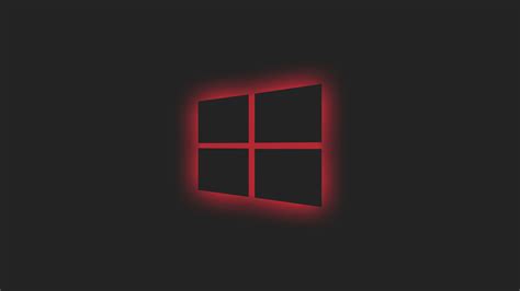 7680x4320 Resolution Windows 10 Logo Red Neon 8K Wallpaper - Wallpapers Den