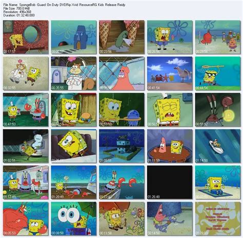 SpongeBob -Guard On Duty DVDRip Xvid ResourceRG Kids Release / AvaxHome