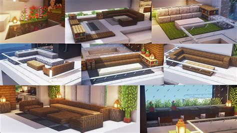 Minecraft : Modern Furniture : Indoor and Outdoor : Sofa - YouTube