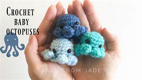 Mini Octopus Plush Amigurumi Octopus Crochet Animals ...