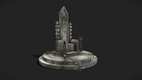 Gothic Crypt Stone Throne - Buy Royalty Free 3D model by ...