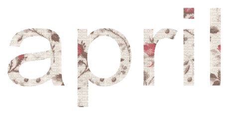 April Bb2, month , avril , spring , floral_decor , text , printemps ...