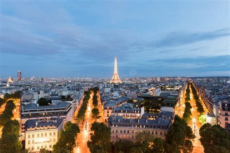 Paris City Skyline - France Editorial Stock Image - Image of france ...