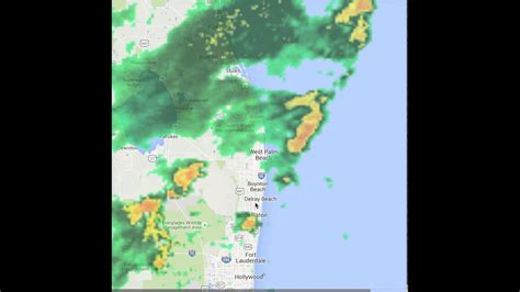 Weather radar Jupiter, FL 12-5pm July 24, 2015 - YouTube