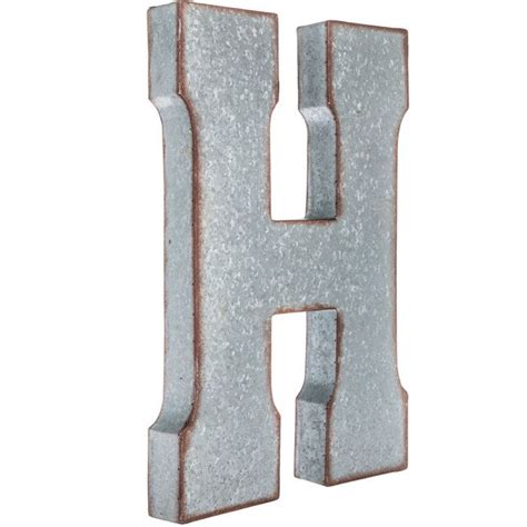 Galvanized Metal Letter Wall Decor - H | Hobby Lobby | 896738 | Metal ...