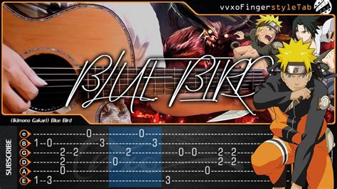 Blue Bird - Naruto Shippuden Opening 3 Cover - Tab Guitar - Fingerstyle