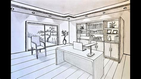 Share more than 80 sketch of an office best - seven.edu.vn