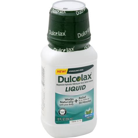 Dulcolax Liquid, Mint Flavor | Hy-Vee Aisles Online Grocery Shopping