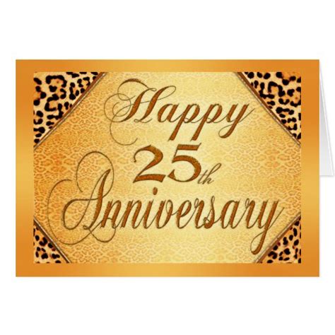 Happy 25th anniversary cards | Zazzle