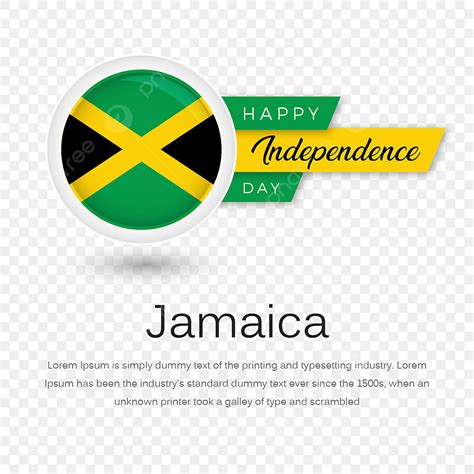 Independence Day Flag Vector Art PNG, Jamaica Happy Independence Day ...