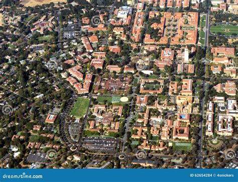 Aerial View Stanford University Editorial Stock Image - Image of ...