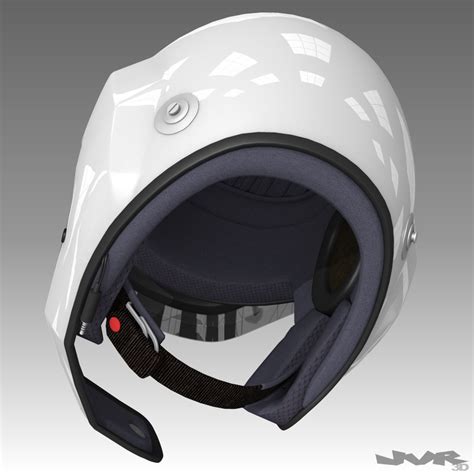 Rally Helmet Car 3d Model