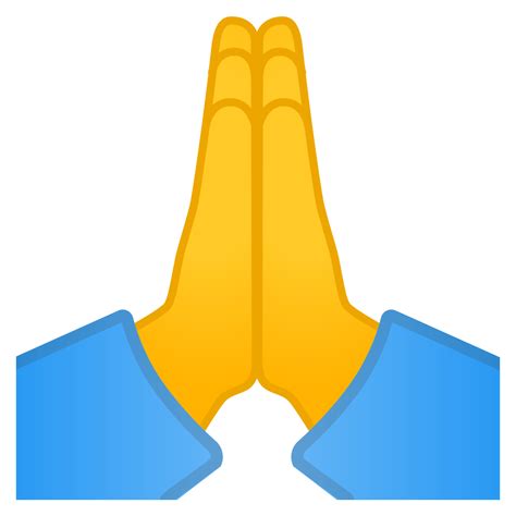 Folded hands Icon | Noto Emoji People Bodyparts Iconset | Google