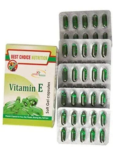 Best Choice Nutrition Vitamin E Soft Gel 10x10 Capsules General ...