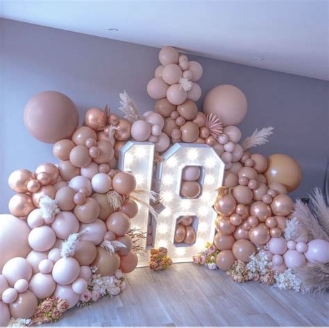 Pin by Liz Gastélum on IDEAS CON GLOBOS | 18th birthday decorations ...