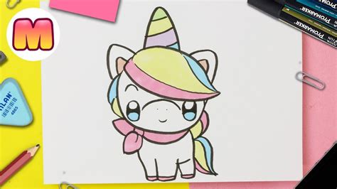 Dibujos Kawaii De Unicornios Faciles Para Dibujar Paso A Paso lindos y ...