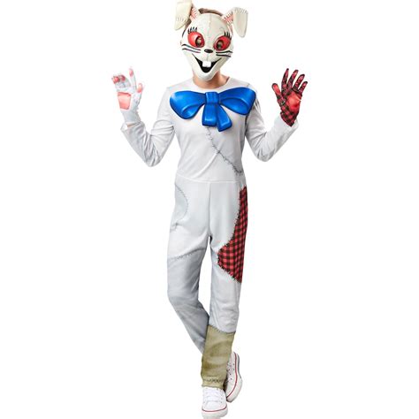 Girls Officially Licensed FNAF Vanny Halloween Costume M, White and Red ...