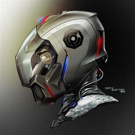 OCP Helmet #helmetchallenge on Behance | Helmet, Futuristic helmet, Sci fi