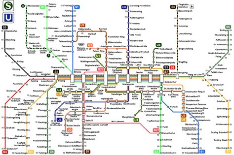 Metro de Múnich - Mapa o plano de las líneas, horario y precio