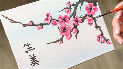 Japanese Cherry Blossom Painting