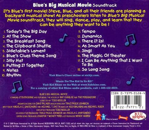 Blue's Big Musical Movie (soundtrack) | Blue's Clues Wiki | Fandom