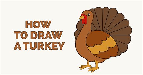 How to Draw a Turkey - Really Easy Drawing Tutorial