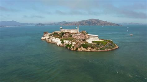 Panoramic View Of Alcatraz Island Prison In Stock Footage SBV-337741189 ...