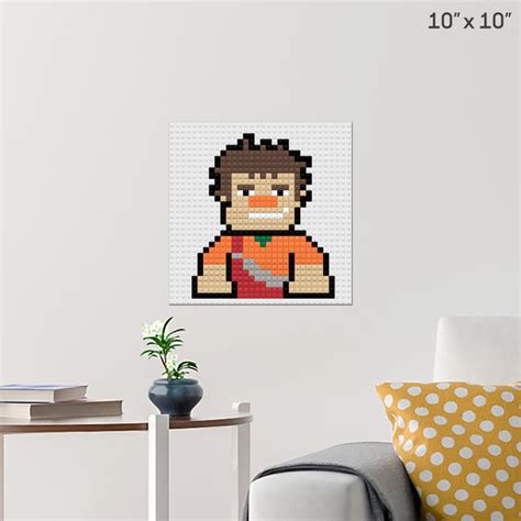 Wreck it Ralph Pixel Art Wall Poster - Build Your Own with Bricks! - BRIK