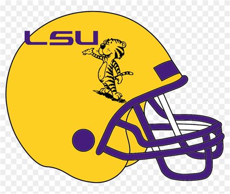 Helmet Clipart Lsu Football - American Football - Free Transparent PNG ...