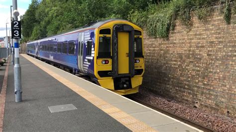 ScotRail Class 158 Departs Galashiels for Edinburgh Waverley - YouTube