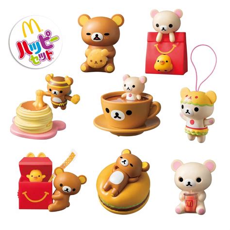 (AUTHENTIC) Rilakkuma x McDonald's Japan Happy Meal toy -- Happy Set ...