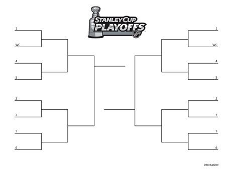 Stanley Cup Playoff Bracket Printable